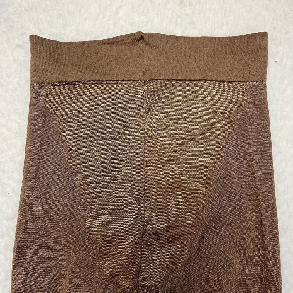 Spanx Tights Womens Size D Brown Luxe Leg High Waisted Shaping Sheer‎ Pantyhose